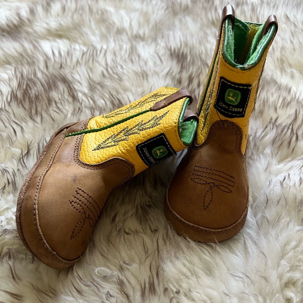 John Deere western/cowboy boots booties Toddler 4